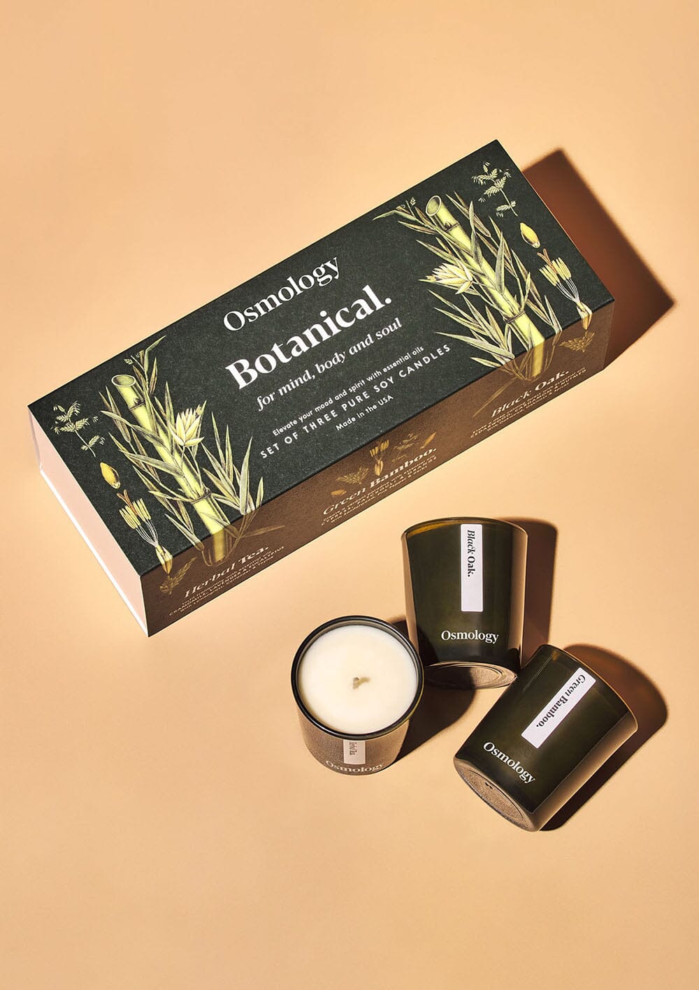 Botanical Green Mini Candle Gift Set