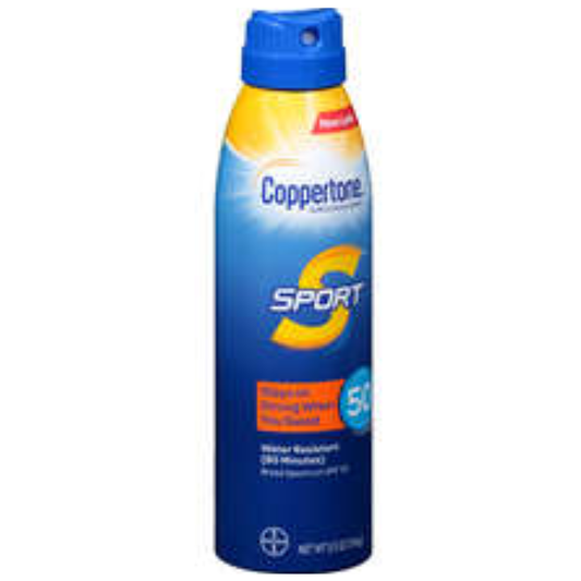 Coppertone Sport Sunscreen Continuous Spray Broad Spectrum SPF 50, 5.5 Ounces