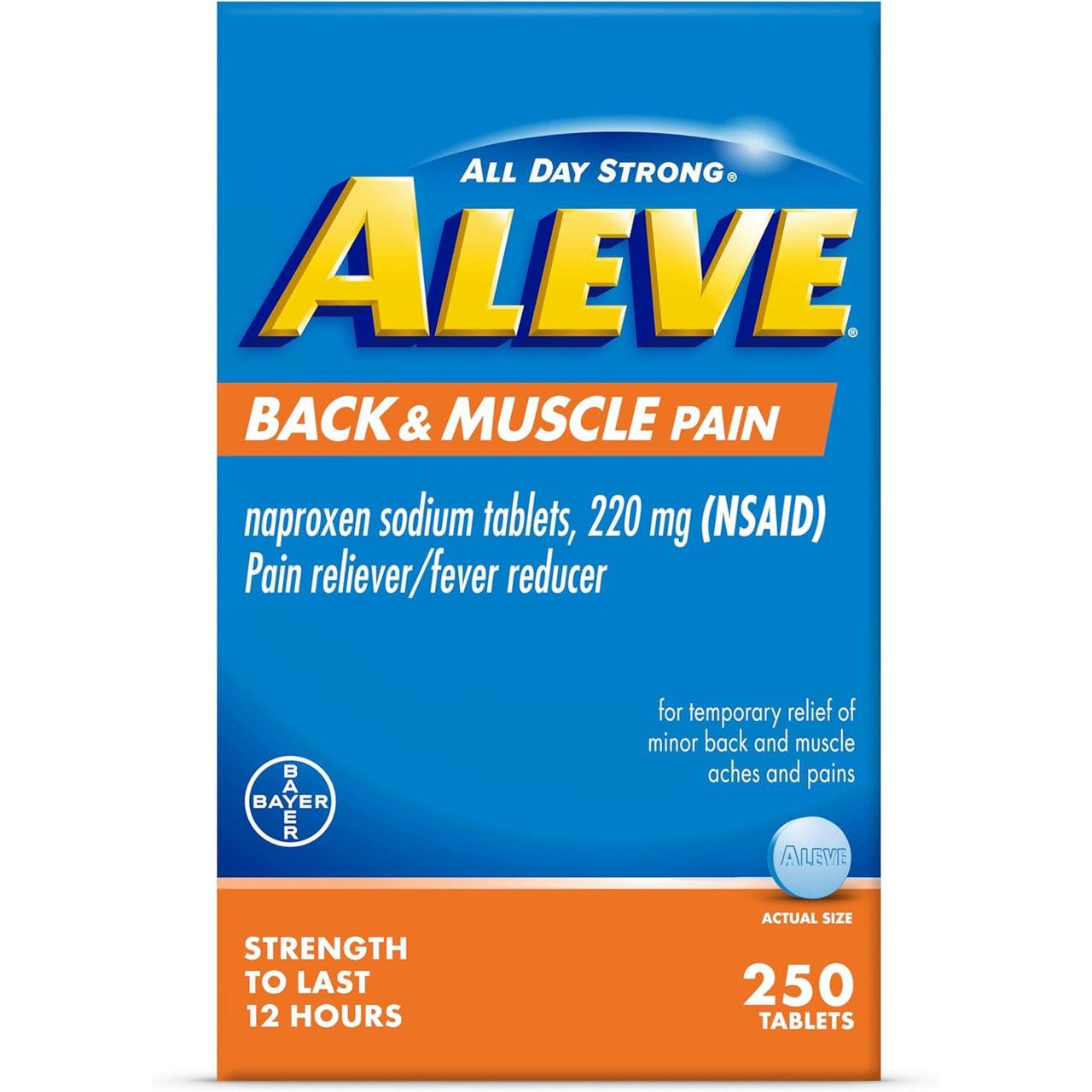 Aleve All Day Strong Tablets 220 Mg Back & Muscle Pain