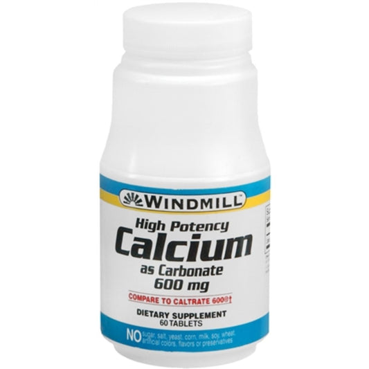 Windmill Calcium Carbonate 600MG – 60 Tablets
