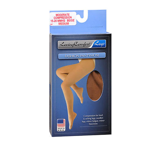 Scott Specialties Loving Comfort Fashion Pantyhose Moderate Beige Medium