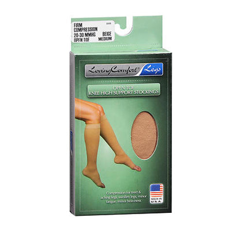 Scott Specialties Loving Comfort Knee-High Compression Hose - Beige - Medium