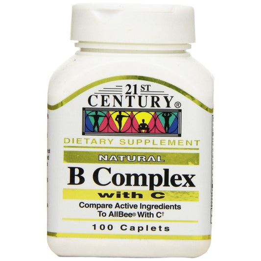 21st Century B Complex Plus Vitamin C, 100 Tablets