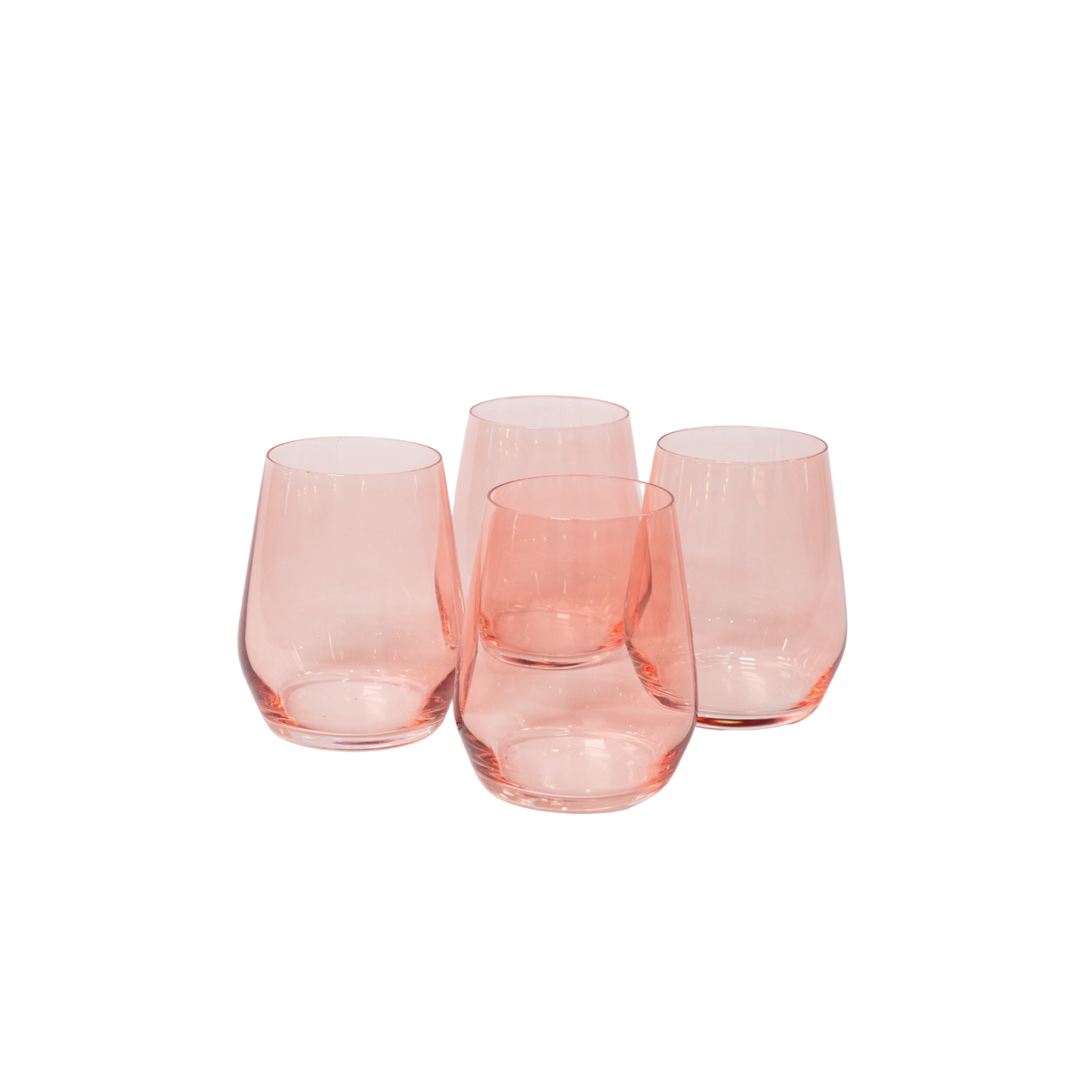 Tickle Me Pink - Colored Wine Glass