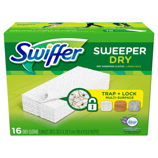 Swiffer Sweeper Dry Sweeping Cloth Refills, Lavender Scent, 16 Count