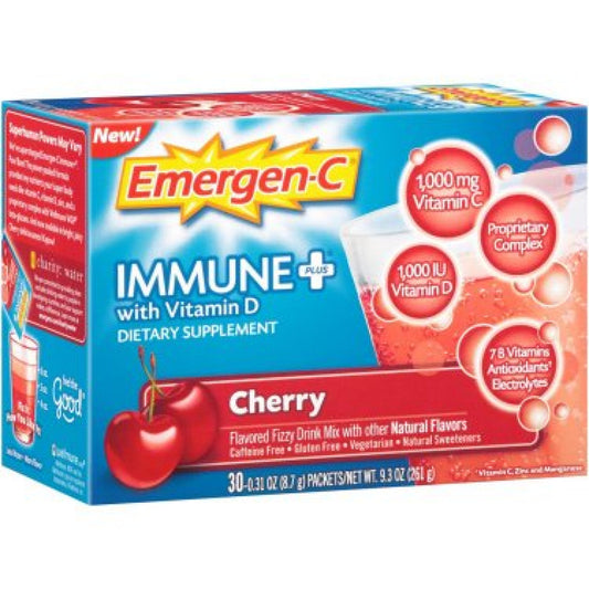 Emergen-C Immune Plus With Vitamin D Cherry Flavor