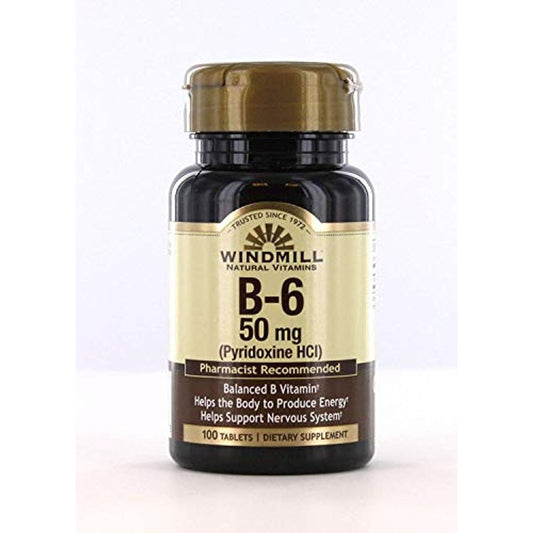 Windmill Vitamin B6 50 Mg Tablets 100ct