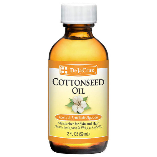 De La Cruz Cottonseed Oil, 2 FL. OZ. / Bottled In USA (3 BOTTLES)