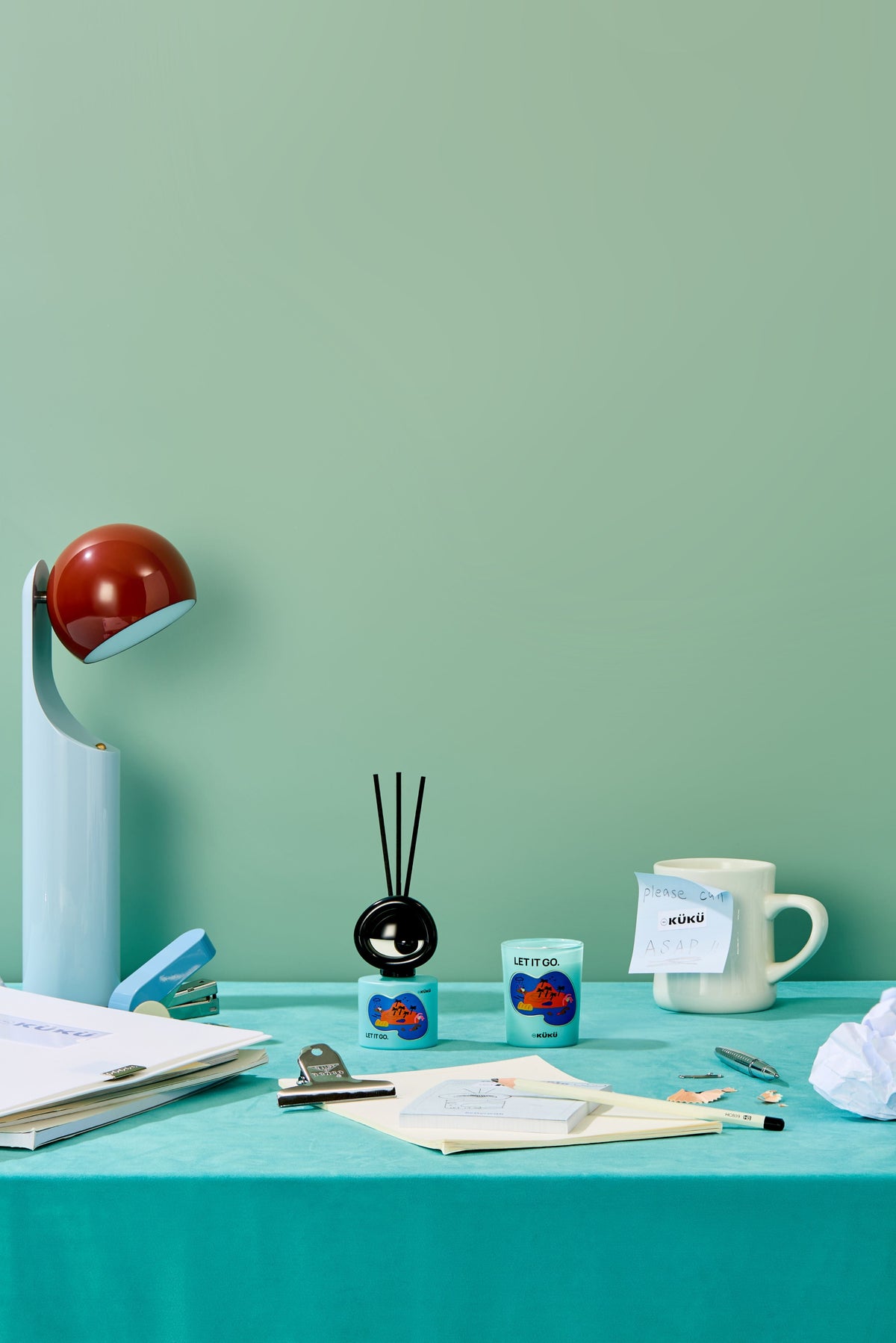 Big Eye Scented Candle & Fragrance Diffuser - Let it go (Sea)