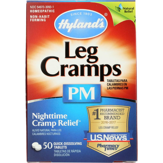 Hyland's PM Leg Cramp Relief Quick-Dissolving Tablets 50 Ea Box