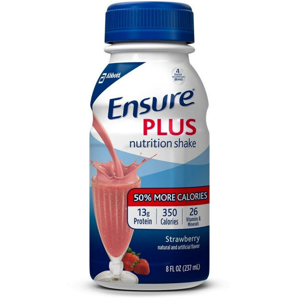 Ensure Plus Strawberry Oral Supplement, 8 Oz Bottle 518433