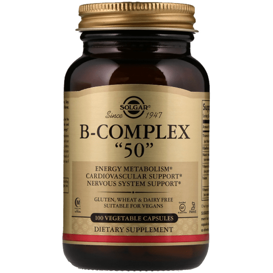 Solgar B-Complex "50" 100 Vegetable Capsules