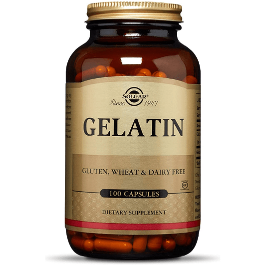 Solgar Gelatin with Calcium Carbonate 100 Capsules