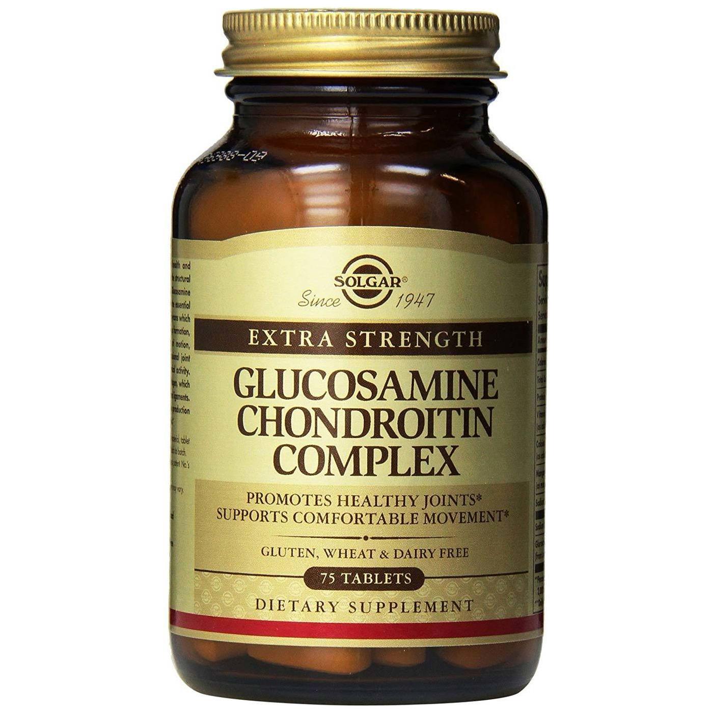 Solgar Extra Strength Glucosamine Chondroitin Complex 75 Tablets