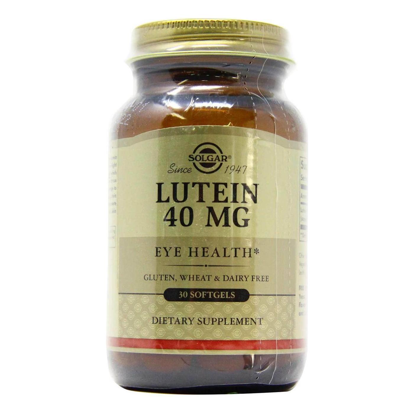 Solgar Lutein 40 mg 30 Softgels