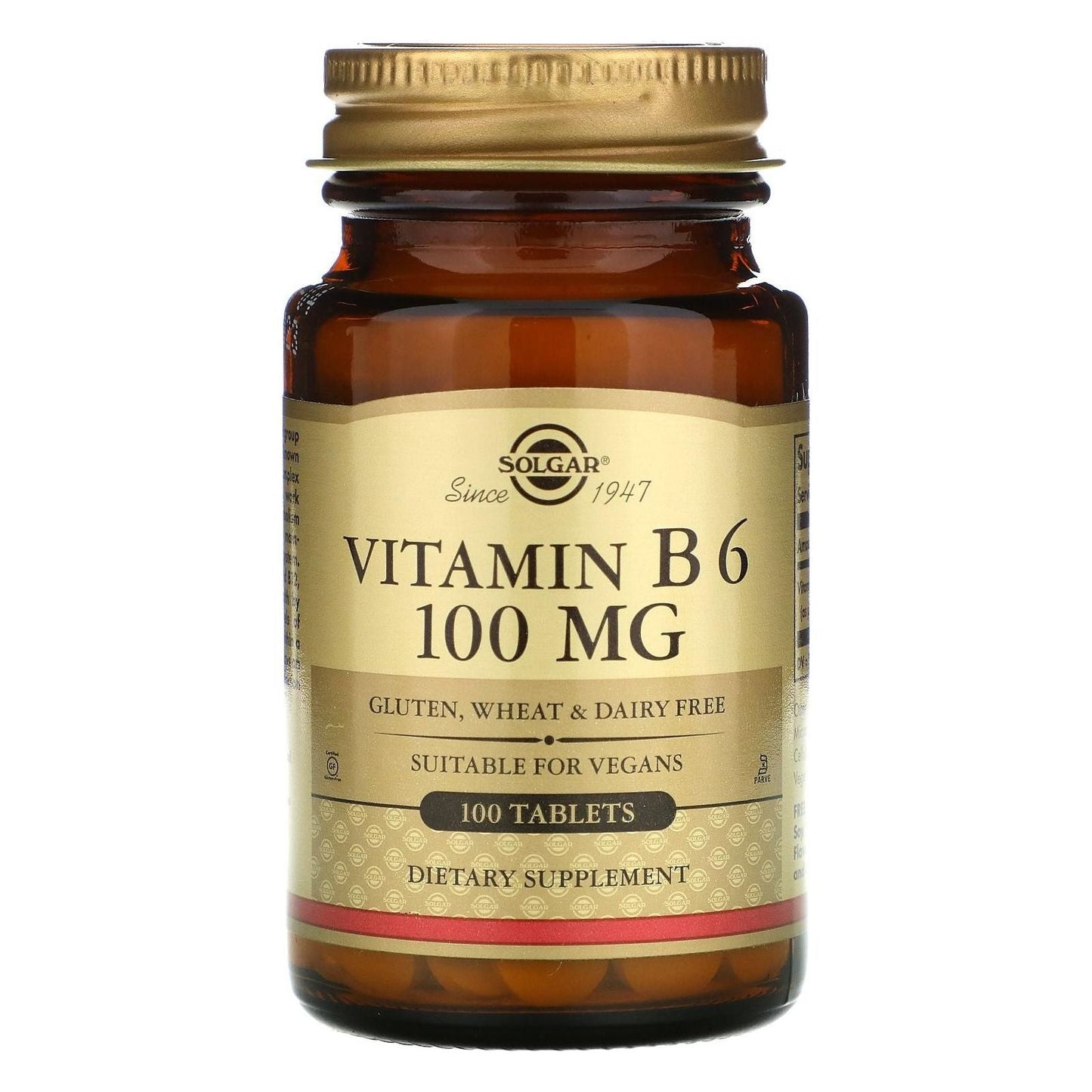 Solgar Vitamin B6 100mg 100 Tablets