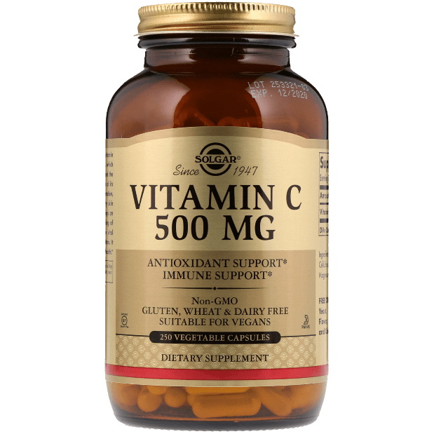 Solgar Vitamin C 500mg 250 Vegetable Capsules