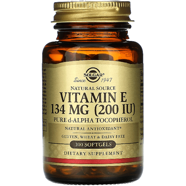 Solgar Vitamin E 200 IU 100 Alpha Softgels