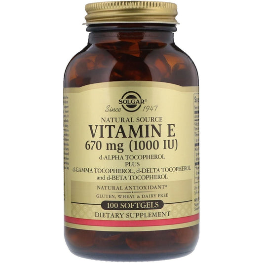 Solgar Vitamin E 670 mg (1000 IU) 60 Softgels