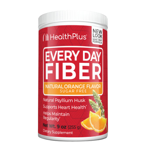 Health Plus Colon Cleanse Every Day Fiber Supplement, Orange, 9 Ounce