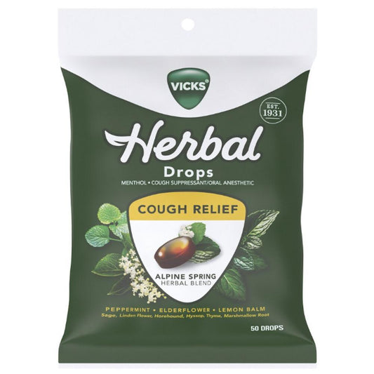 Vicks Herbal Alpine Spring Cough Relief Drops