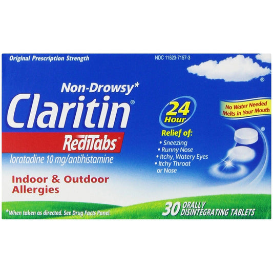 Claritin RediTabs Indoor & Outdoor Allergies Orally Disintegrating Tablets, 10 Mg
