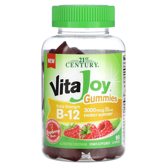21st Century Vitajoy Gummies Extra Strength B-12 - Raspberry