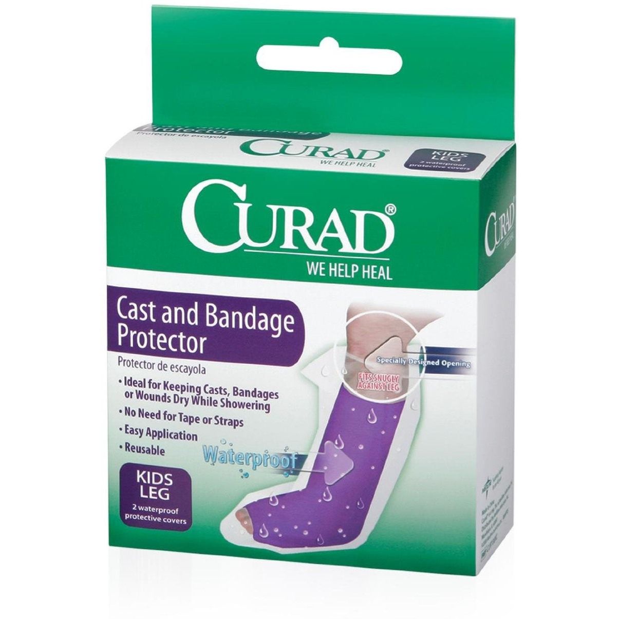 Curad Cast And Bandage Protector, Waterproof, Kids Leg