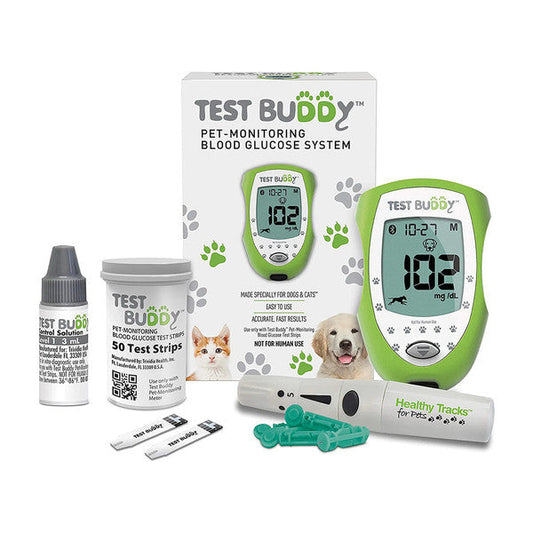 Test Buddy Pet Blood Glucose Meter Kit For Dogs And Cats
