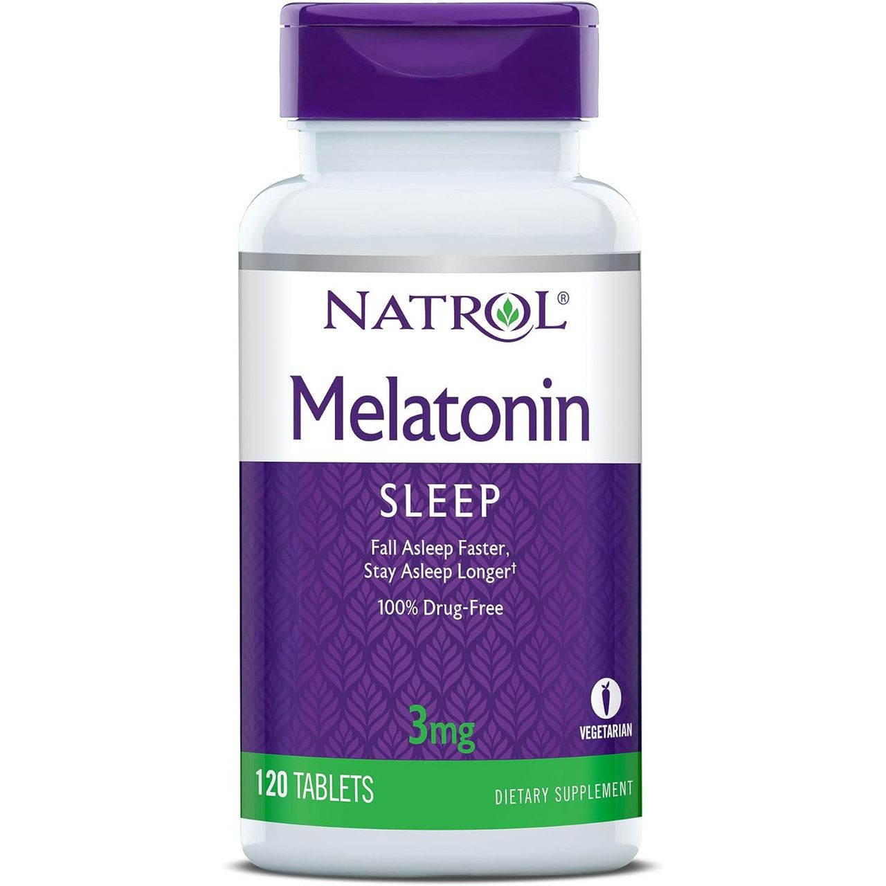 Natrol Vegetarian Melatonin 3 Mg Sleep 120 Tablets