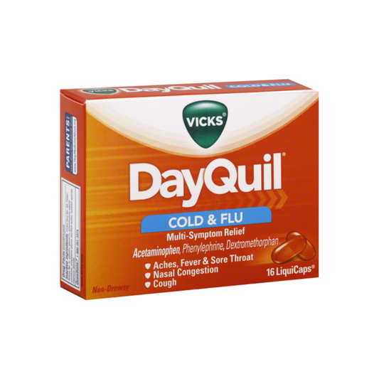 Vicks Dayquil Cold And Flu Multi-Symptom Relief Liquicaps