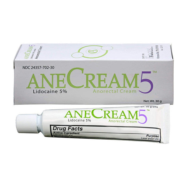 Anecream 5 Topical Pain Relief With Lidocaine, 5% - 30 Grams