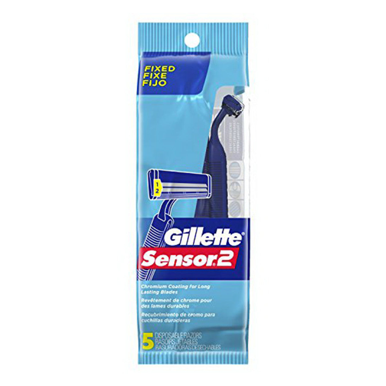 Gillette Razors, Disposable, Sensor 2, Fixed