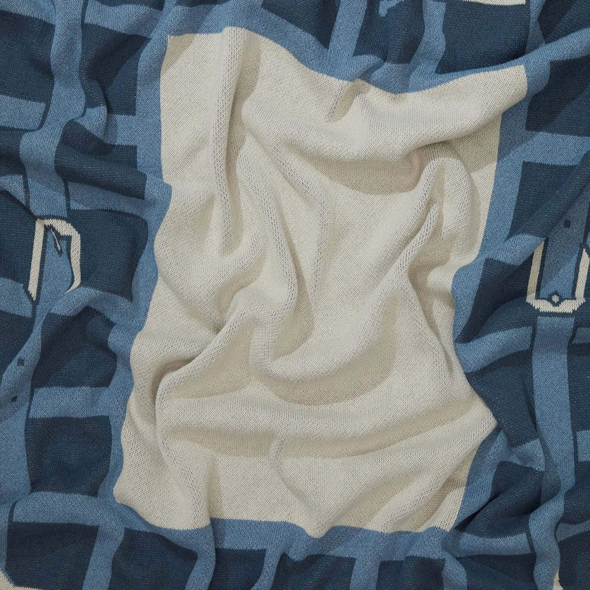 Equestrian Lattice - Cotton Sustainable Knit Throw Blanket
