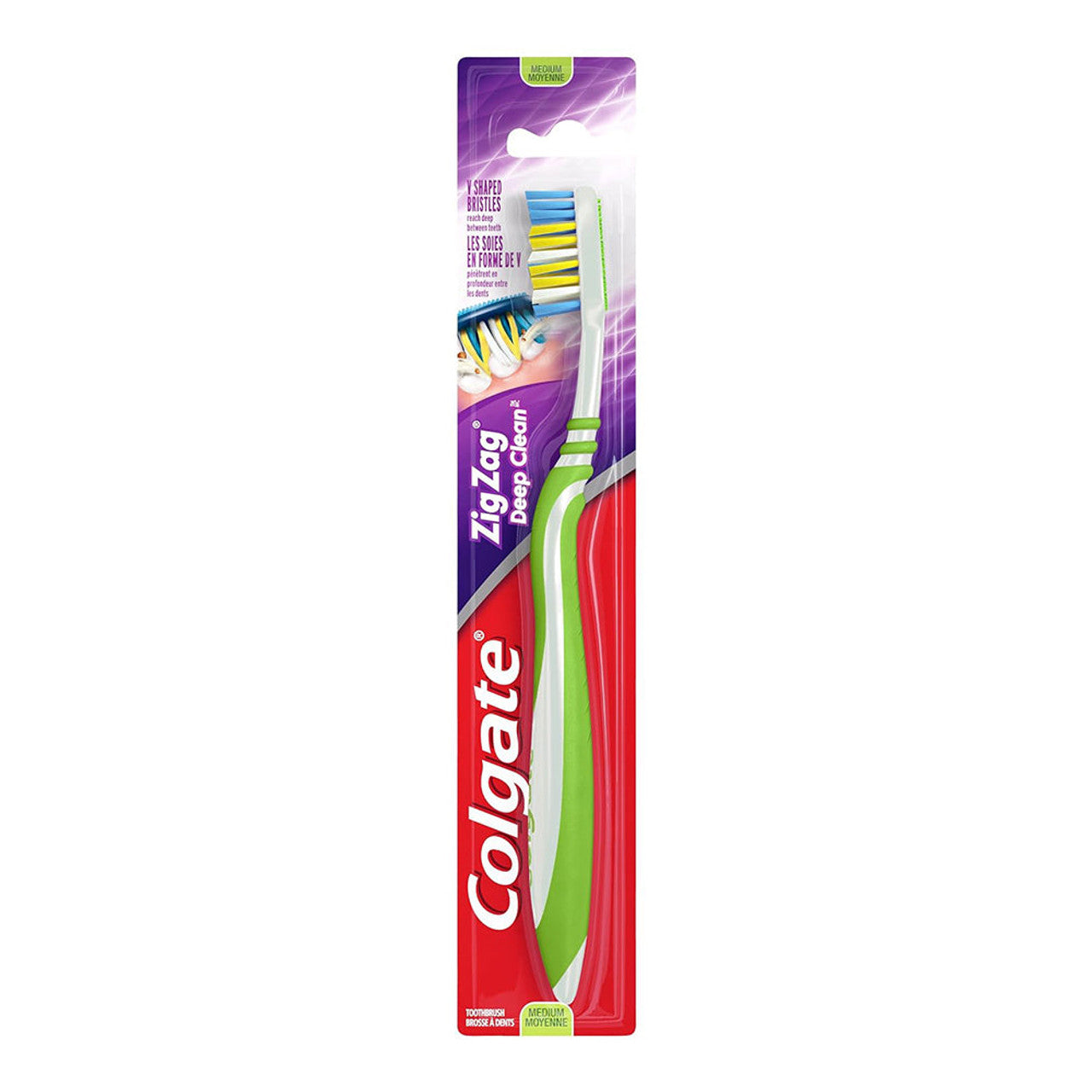 Colgate Wave Zig Zag Deep Clean Full Head Medium Toothbrush