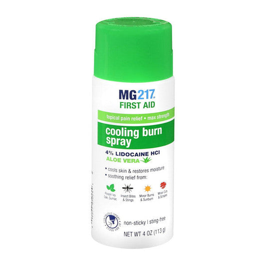 Mg217 Maximum Strength Pain Relief Cooling Burn Spray, 4 Oz