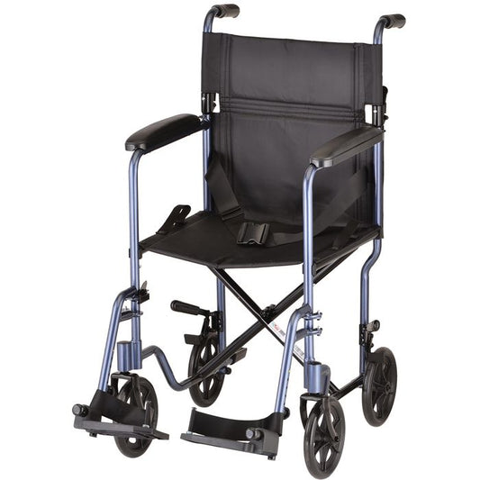 NOVA Transport Chair 19" 329B Lightweight Blue