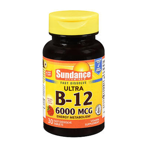 Sundance Vitamins Vitamin B12 6000 Mcg Tablets