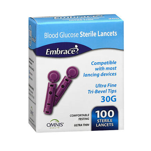 Embrace 30G Lancets 100Ct