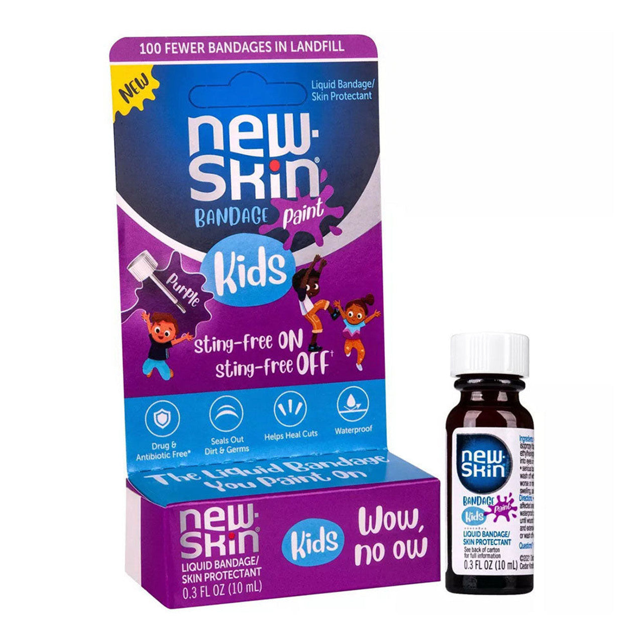 New-Skin Purple Paint Waterproof Liquid Bandage For Kids 0.3 Fl Oz - Osadia Concept Store