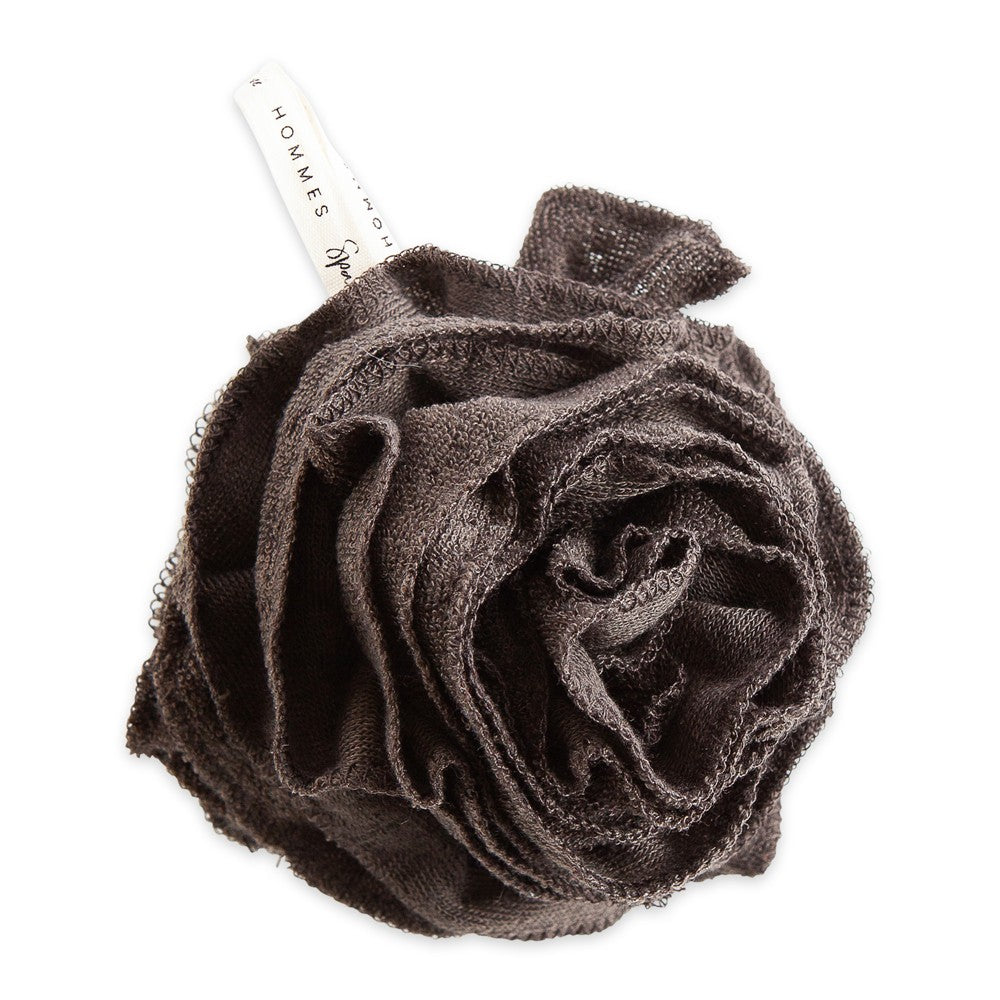 Urbana Spa Prive Men's Bamboo Charcoal Collection, Shower Pouf