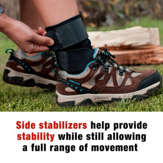 Ace Brand Deluxe Ankle Stabilizer, Adjustable, Black