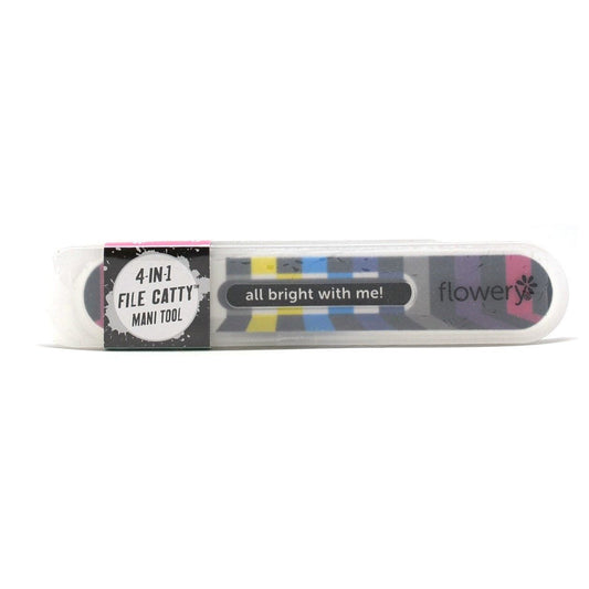 Flowery 4-in-1 Manicure File Catty - All Bright With Me