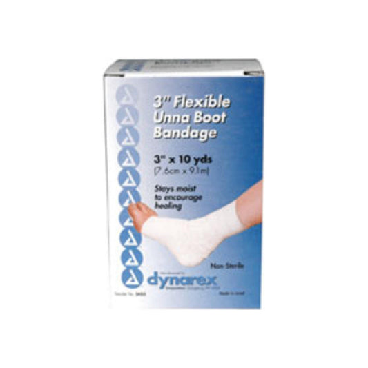 Dynarex Unna Boot Flexible Non-Sterile Bandage 3"X10Yd