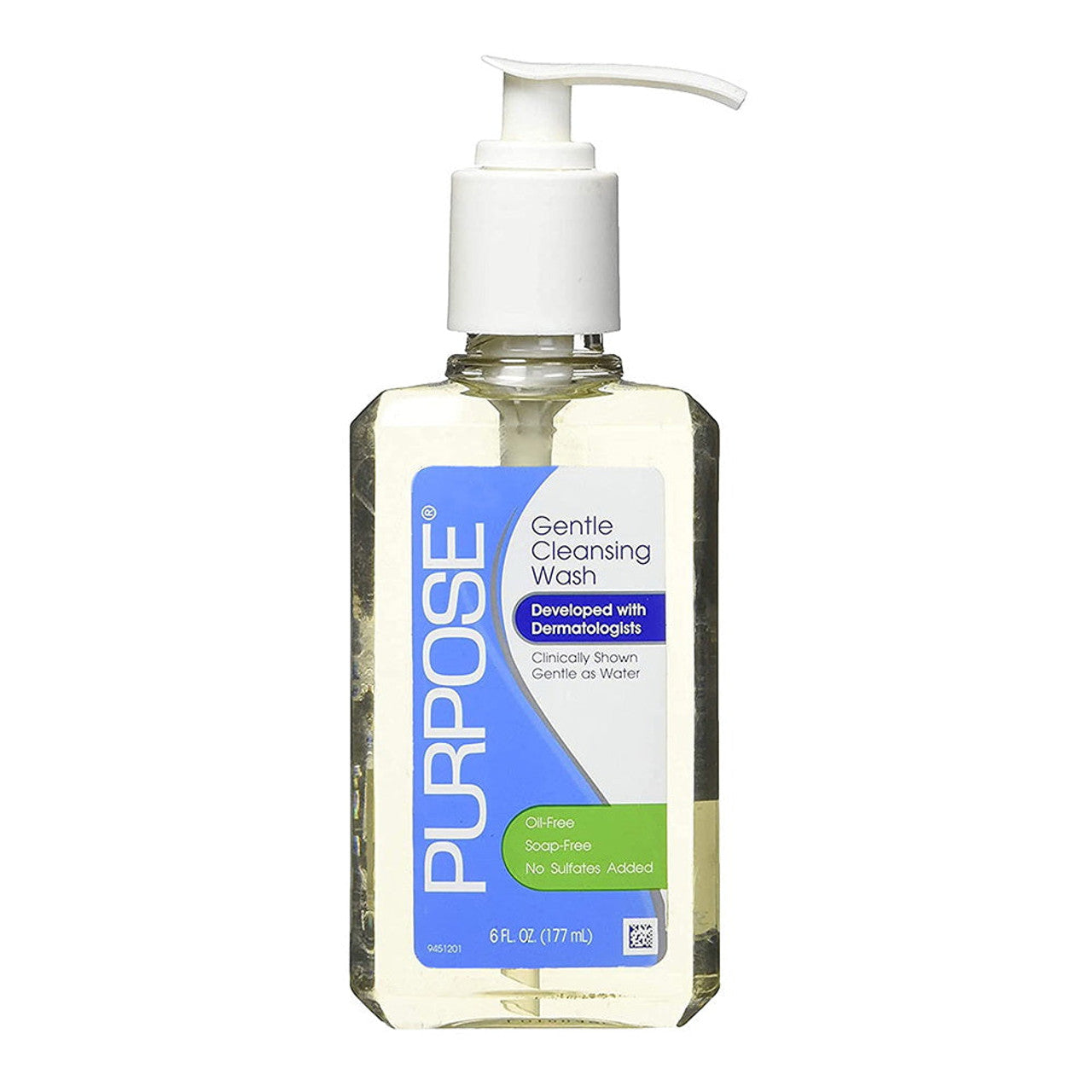 Purpose Gentle Cleansing Wash Pump Bottle, 12 Oz