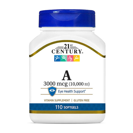 21st Century Vitamin A, 3,000 Mcg (10,000 IU), 110 Softgels