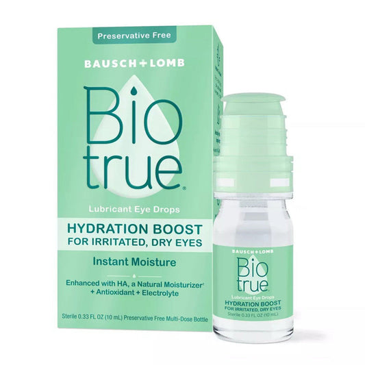 Biotrue Hydration Boost Lubricant Dry Eye Drops, 0.33 Oz