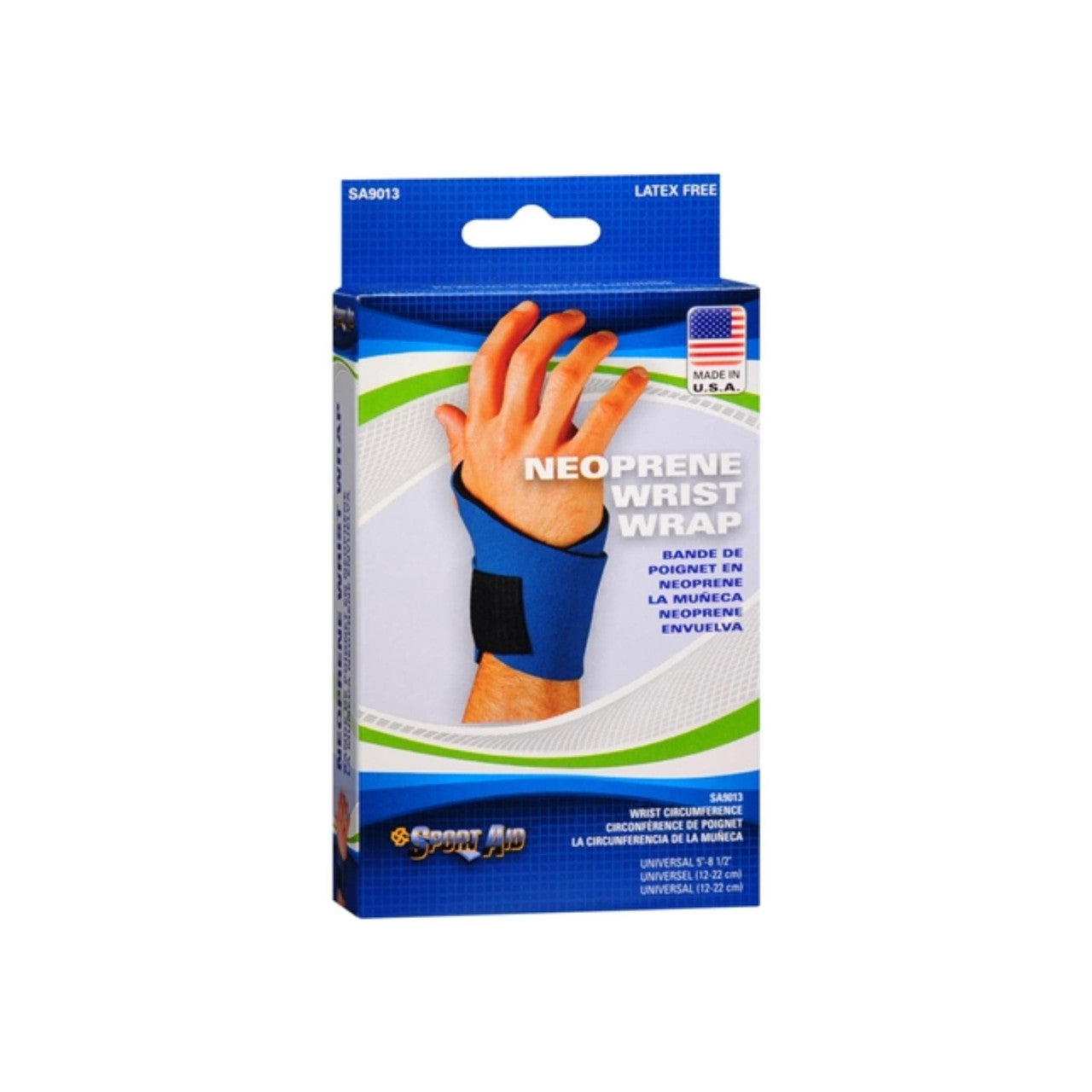 Sport Aid Scott Neoprene Wrist Wrap SA9013 Blue Universal