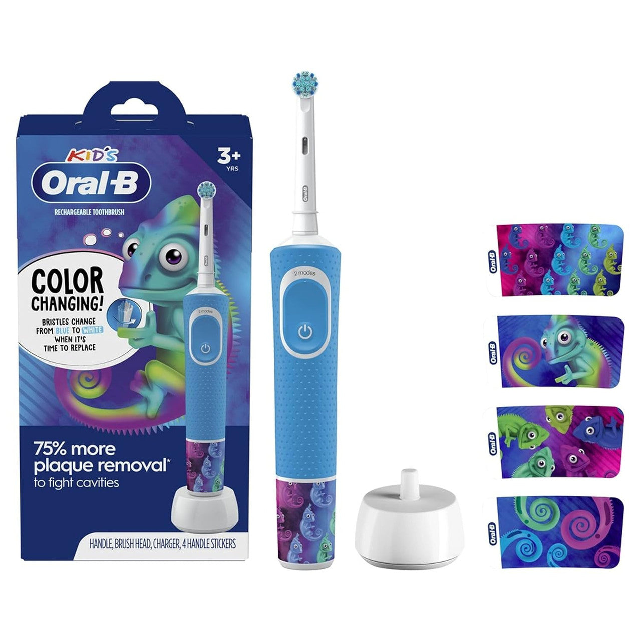 Oral-B Kids Electric Toothbrush With Sensitive Brush Head And Timer