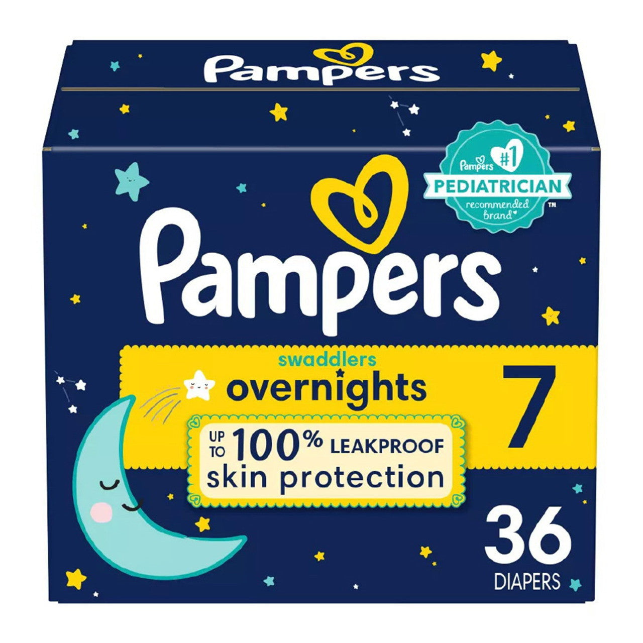 Pampers Size 7 Diapers (41+ Lbs (19+ Kg)) Super Pack
